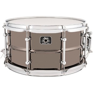 Ludwig Universal Series Black Brass Snare Drum With Chrome Hardware - 1 of 4