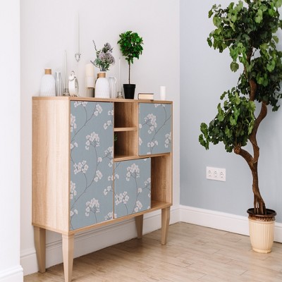 Blossom Blue Floral Peel and Stick Wallpaper