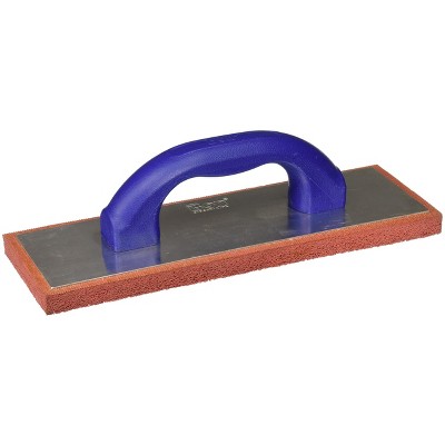 Bon Tool 13-351 Red Rubber Float - 38 - 4-inch X 12-inch- Fine - Plastic Handle