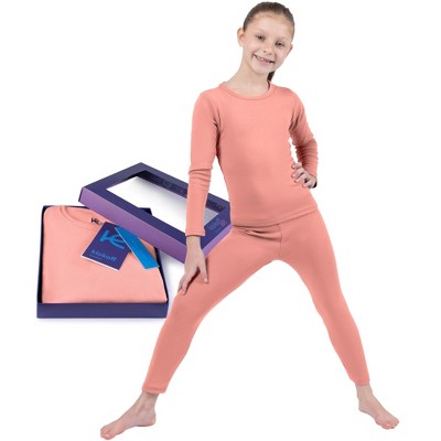 Kickoff Thermal Underwear for Kids Thermals Top & Bottom Set Girls Thermal Underwear Set Kids Long Underwear Base Layer Kids Pajamas