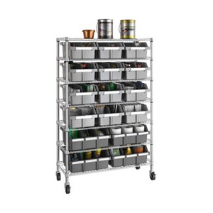 Seville Classics 4-Tier Steel Wire Shelving Unit, 36" W x 14" D x 56.25"H - 1 of 4