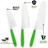 Kids Knife Set for Cooking and Cutting Fruits, Veggies, Sandwiches & Cake 3-Piece Nylon Starter Knife - image 2 of 4