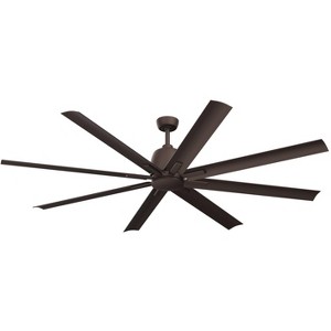 75" Kichler Breda Outdoor Satin Bronze Large Ceiling Fan with Remote - 1 of 2