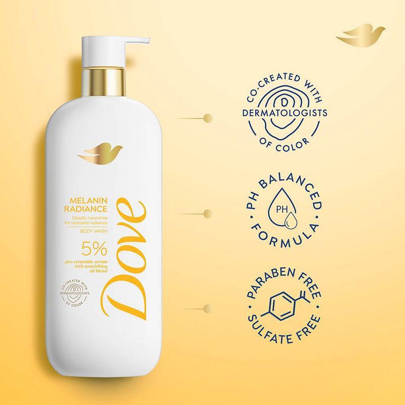 Dove Serum Body Wash - Melanin Radiance - 18.5 fl oz, 5 of 12