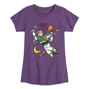 Girls' - Disney - Spaced Out Fitted Short Sleeve Graphic T-Shirt - 1 of 4