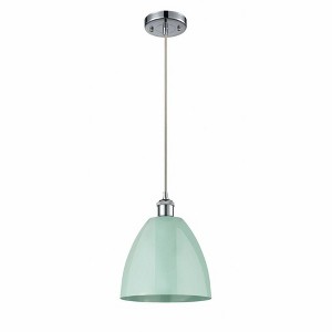 Plymouth Dome - 1 Light Cord Hung Mini Pendant In Industrial Style-12.88 Inches Tall and 9 Inches Wide - 1 of 1