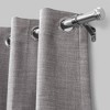 Lumi Home Furnishings 120"x170" Decorative Drapery Single Steel Curtain Rod Set with End Cap finials Brushed Nickel - 2 of 4