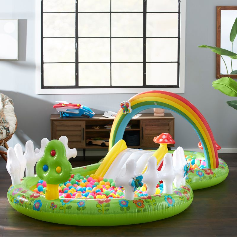 Intex 57154EP Colorful Inflatable My Garden Water Filled Play Center with Slide, 2 of 7