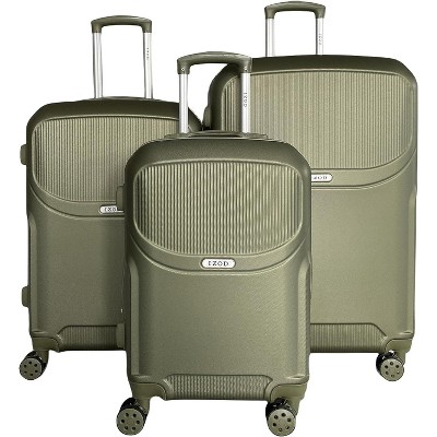IZOD Regina Expandable ABS Hard shell Lightweight 360 Dual Spinning Wheels and Combo Lock 3-Piece Luggage Set
