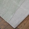 Kawai Modern Abstract Green/Blue/Ivory Area Rug - 3 of 4