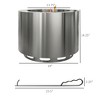 Smokeless Fire Pit, Portable Camping Bonfire Stove with Poker for Backyard Patio Picnic, Stainless Steel - 3 of 4