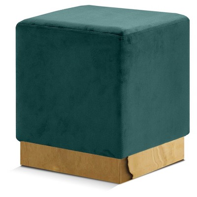 Meridian Furniture,Jax Velvet Ottoman/Stool