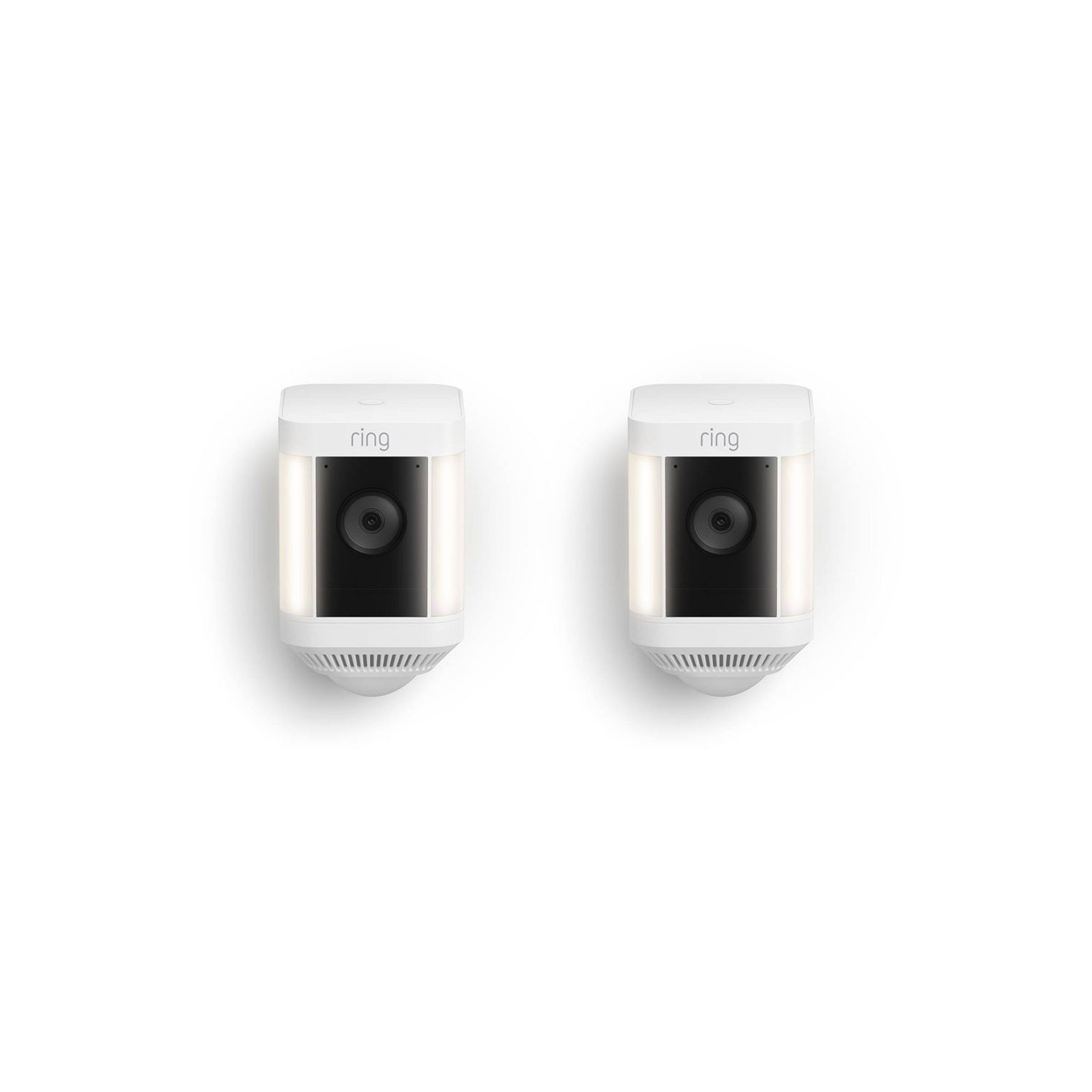 Ring 1080p 2pk Spotlight Cam Plus Security Camera - Battery- White