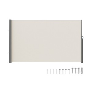VEVOR Retractable Side Awning, 79''x 118'' Outdoor Privacy Screen, 180g Polyester Water-proof Retractable Patio Screen - 1 of 4