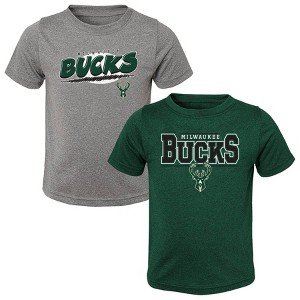 NBA Milwaukee Bucks Toddler 2pk T-Shirt - 1 of 3