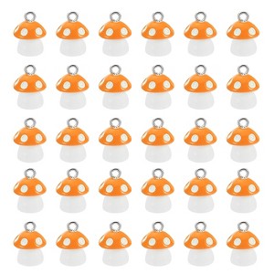Unique Bargains Beautiful Designer DIY Jewelry Making Mushroom Pendants 30 Pcs - 1 of 4