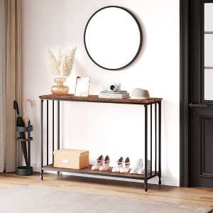 Console Table, Sofa Table, Narrow Entryway Table w/ Shelf Metal Frame, 41.5" Behind Couch Table, Hallway Table for Living Room, Foyer, Bedroom - 1 of 4