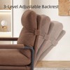 Syemin Accent Chairs Decorative Chair with Removable Cushion and Metal Stand for Living Room, Bedroom, Office, Brown, 29.92"*23.62"*37.4" - 3 of 4