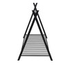 PAGED Modern Wooden Floor Bed, Full Size Bed Frame with Fence and Door, House Platform Bed for Boy and Girl, Easy Assembly - 4 of 4
