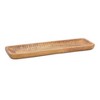 Melrose Natural Mango Wood Dough Bowl Tray (Set of 2) - 2 of 3