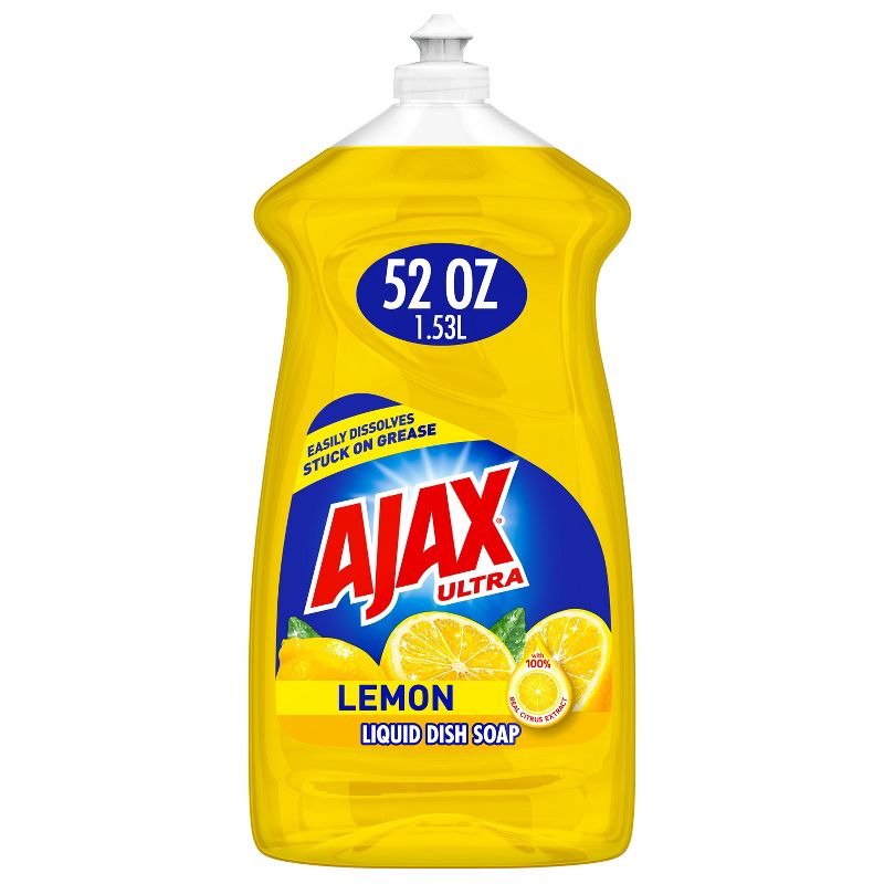 Ajax Lemon Ultra Super Degreaser Dishwashing Liquid Dish Soap, 1 of 12