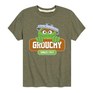 Boys' - Sesame Street - Grouchy Since 1969 Short Sleeve Graphic T-Shirt - 1 of 4