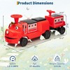 12V Ride on Train Trackless, 2 Seater Kids Ride on Toy Licensed by CHUGGINGTON with Removable Storage Chair, Light, Music - 4 of 4