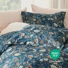 3 Pieces Reversible Striped Duvet Cover Set with Zipper Closure Bedding Set with 8 Corner Ties - 4 of 4