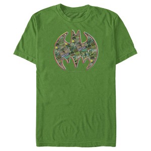 Men's Batman Shield Logo Comic Panel T-Shirt - 1 of 4