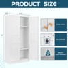 Mlezan 72" Wardrobe: 2 Doors, Hanging Rod, Metal Cabinet for Bedroom, Laundry, or Office. Perfect for Clothing Storage and Organization. - 2 of 4