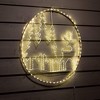 30"H Sullivans Christmas LED Deer Scene Wall Decor, White, Indoor Christmas Decor - 3 of 4