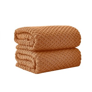 Cotton Quick-Dry Textured Towels - Great Bay Home. - 1 of 4