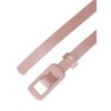 Allegra K Women's Thin Nonporous Rectangle Buckle Plus Size Jeans Dress Waist Belts - 2 of 4