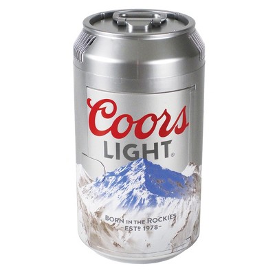 Koolatron CL06 Official Coors Light Design 8 Can AC/DC Electric Mini Cooler with Removable Shelf