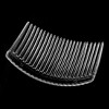 Unique Bargains Women Plastic Handmade 23 Tooth DIY Jewelry Accessories Hair Combs Clear 8 Pcs - 3 of 4