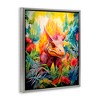 Stupell Industries Colorful Dinosaur in Jungle Floating Frame Canvas Art - 2 of 4