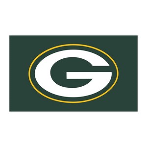 Evergreen Full Color PVC Mat, 16" x 28", Green Bay Packers Indoor and Outdoor Home Decor - 1 of 4
