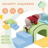 Baofuwish  Safe Soft Zone Single-Tunnel Foam Climber for Kids,Indoor Lightweight Play Equipment with Slide Stairs and Ramp,Soft Foam Playset - 2 of 4
