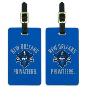 The University of New Orleans Privateers Logo Luggage ID Tags Suitcase CarryOn Cards  Set of 2 - 1 of 4