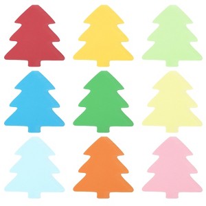 Unique Bargains Classroom DIY Crafts Projects Multicolored Decor Cutouts Paper 108 Pcs - 1 of 4