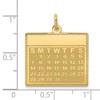 Black Bow Jewelry 14k Yellow Gold Monday Start Perpetual Calendar Charm or Pendant, 22mm - 4 of 4