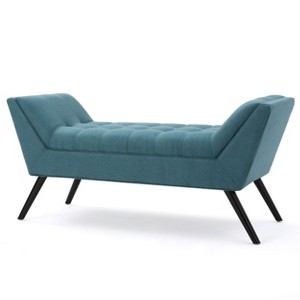 NicBex Modern 52" Bedroom Bench Accent Stools with Armrests and Button Tufted for Bedroom and Entryway - 1 of 4