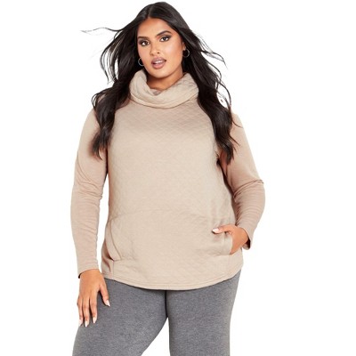 Avenue Women's Plus Size Sunday Sweat Top