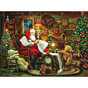 Sunsout Magical Toy List 1000 pc  Christmas Jigsaw Puzzle 39416 - 1 of 4