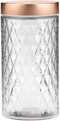 Amici Home Hawthorn Glass Canister, Airtight Storage Jar, Ribbed Glass with  Acacia Lid,Small 20 oz.