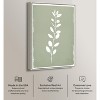Art Remedy Linen Leaf Screen II Minimalistic Botanical and Floral Art Prints Framed - 3 of 4