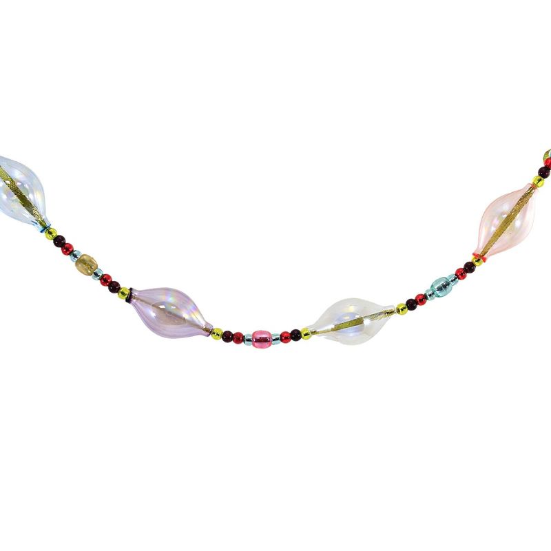6.0 Inch Pastel Glass Garland Beads Ribbon Tree Garlands, 1 of 4