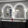 Apmir Super Bright 192 LEDs/m LED Lighted Anti-Fog Tempered Glass Arched Bathroom/Vanity Mirror with ETL & 3-Year Warranty - 3 of 4