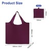 Unique Bargains Reusable Washable Shopping Totes with Handles Foldable Cloth Grocery Bag - 2 of 4