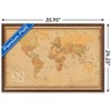 Trends International Antique World Map 2023 Framed Wall Poster Prints - 3 of 4